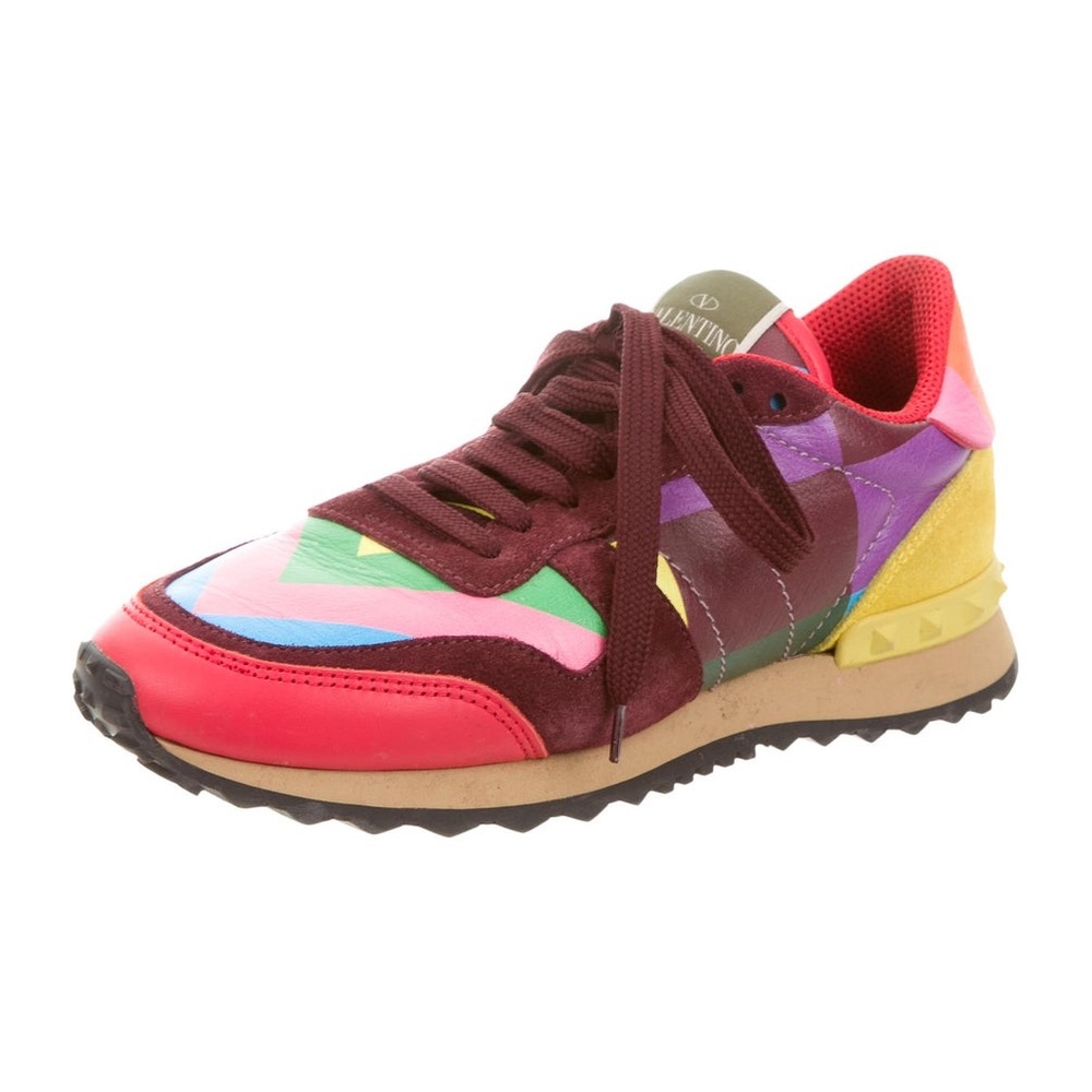 Valentino rainbow sneakers sz 37 fits like 7.5